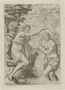 Kristi dop Scener från Bibeln (serietitel) Biblia sacra (serietitel)