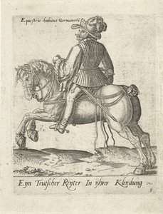 tysk ryttare av Abraham de Bruyn