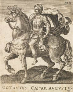 Octavius Caesar Augustus från Twelve Caesars on Horseback, ca. 1565-1587., ca. 1565-1587.
