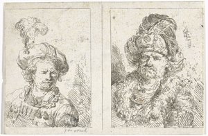 Två mansbyster av Abraham van Strij (I)