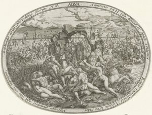Neptunus med Nereids och Tritons: The Element of Water Aqua (titel på objekt) De fyra elementen (serietitel)