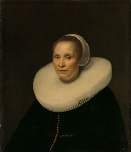 Porträtt av en kvinna av Abraham van den Tempel