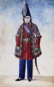 Porträtt av den unge Nasr al-Din Shah, ca 1845-6
