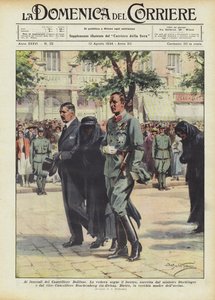 På kansler Dollfuss begravning av Achille Beltrame