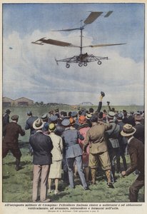 På Ciampino militärflygplats, lyckas en italiensk helikopter höja och sänka? av Achille Beltrame