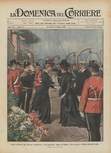Ankomst till Genua av Englands suveräner och Rysslands kejsarinna moder och träffa dem?