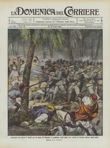 Slaget den 8 juli för intagandet av Misrata, torget i Alpini som gör motstånd? av Achille Beltrame