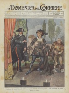 Carabinieri som griper dödskallarna under en föreställning av Hamlet i en teater i Piemonte?