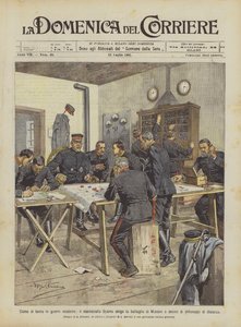 Hur moderna krig utkämpas, leder marskalk Oyama slaget vid Mukden i dussin? av Achille Beltrame