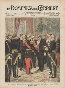 Från en president i republiken till en annan, ceremonin för överföring av makt från Loubet?