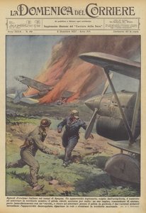 Avsnitt av italienskt hjältemod på fälten i Spanien av Achille Beltrame