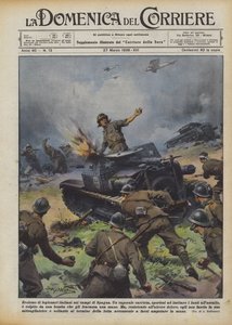 Italienska legionärers hjältemod på fälten i Spanien