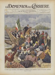 Agrarstrejker i Mantua, strejkande kvinnor som hindrar andra arbetare?