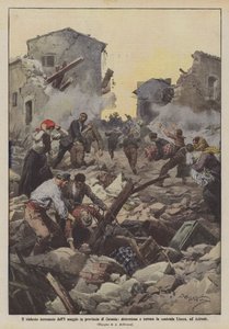 Den våldsamma jordbävningen den 8 maj i provinsen Catania, förstörelse och terror i Linera-distriktet i Acireale