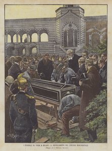 Verdis begravning i Milano, begravning på den monumentala kyrkogården