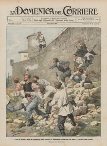 Fallen med Ryssland, rymning av fångar från Sevastopol-fängelserna genom en mur som slits upp av bomber