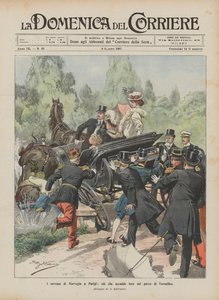 Norges härskare i Paris, vad hände med dem i parken i Versailles av Achille Beltrame