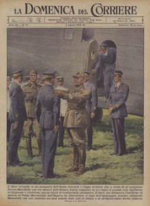The Duce välkomnar de fem flygare som, ombord?