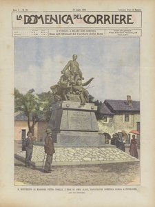 Monumentet till major Pietro Toselli, Amba Alagis hjälte, invigdes i söndags i Peveragno