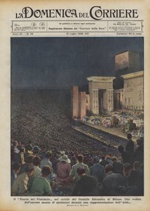 Teatro dei Ventimila på innergården till Castello Sforzesco i Milano