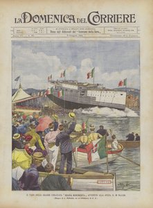 Lanseringen av det stora slagskeppet Regina Margherita ägde rum i La Spezia den 30 maj