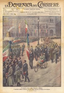 Den stora segerprocessionen i Milano