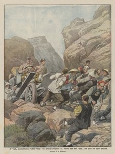 Peking-Paris bilräd, lon, prins Borghese och L, Barzini i deras Itala på?