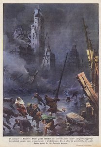 Jordbävningen i Bukarest av Achille Beltrame