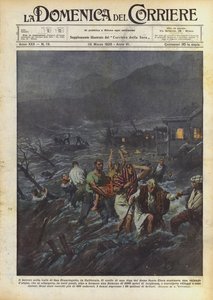 Terror i San Francisquito Valley, Kalifornien av Achille Beltrame
