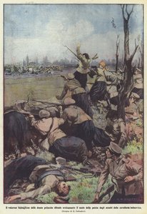 Den tappra bataljonen av polska kvinnor försvarar heroiskt hemlandets jord från?