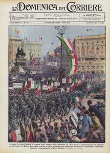 Gav truppernas återkomst från manövrarna upphov till demonstrationer i alla Italiens städer?