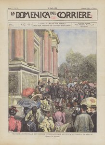 Invigning av Venedigs internationella konstutställning (24 april) av Achille Beltrame