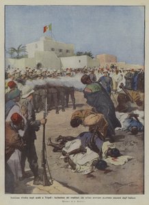 Lömsk arabisk revolt i Tripoli, skjutning av förrädare som tidigare hade accepterat?