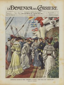 Kejsar William på Sicilien, Herrens mottagning ombord på Hohenzollerns skepp