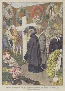 Blommornas maj, på de dödas dag, de lombardiska damerna på platsen där han mördades?