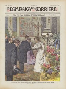 Namnet på drottning Margherita, myndigheterna i Monza presenterar blommor och presenter