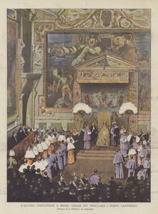 Det sista konsistoriet I Rom utropar Leo XIII de nya kardinalerna