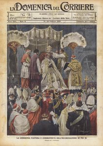 Den överdådiga och gripande ceremonin för kröningen av Pius XI