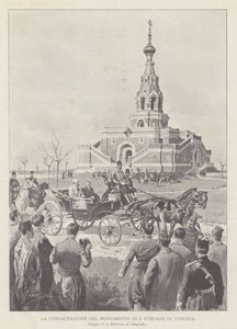 Invigningen av monumentet av St Stephen i Turkiet av Achille Beltrame