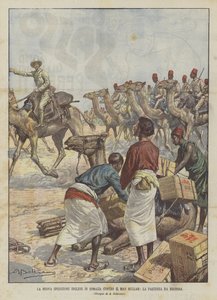 Den nya brittiska expeditionen till Somalia mot Mad Mullah, avgången från Berbera av Achille Beltrame