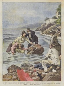 Drottning Amelia av Portugal Vem, Kastas i havet Klädd av Cascaes Beach?