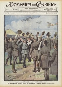 Leveransen av militärkorset till Gabriele dAnnunzio