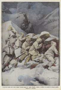 Vårt krig bland de eviga snön, i en skyttegrav av vita rockar medan det tar form?