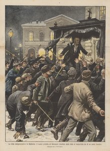 Anti-regeringskampen i Ungern, den nya prefekten i Debreczin förolämpad av folkmassan?