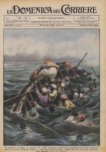 Tragedin på floden av Achille Beltrame