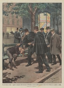 De märkliga äventyren, pojke som rymde från jordbävningen i Messina och fann sova på en gata? av Achille Beltrame