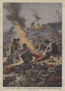 De skoningslösa konsekvenserna, bönder som i Alsace tänder brasor på slagfälten för?