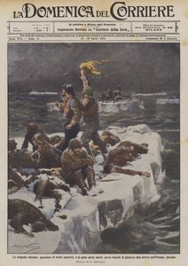 De avlägsna tragedierna, förlorade och till stor del döda sälfiskare på isflak?