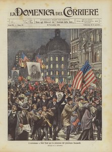Entusiasmen i New York för omvalet av president Roosevelt