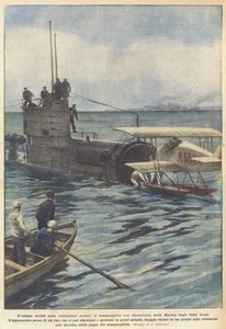 Det senaste inom skeppsbyggnad, den amerikanska flottans sjöflygplansubåt